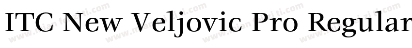 ITC New Veljovic Pro Regular字体转换